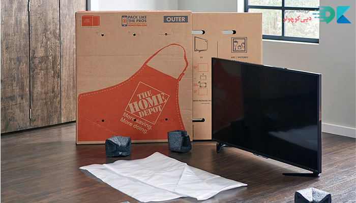 سالم بودن بسته بندی تلویزیون