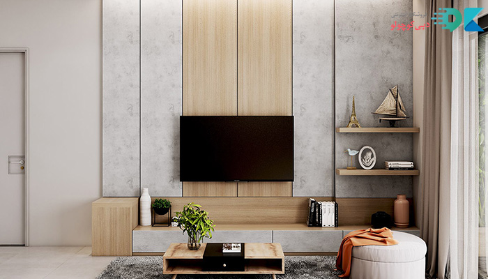 روش‌های طراحی دیوار پشت تلویزیون