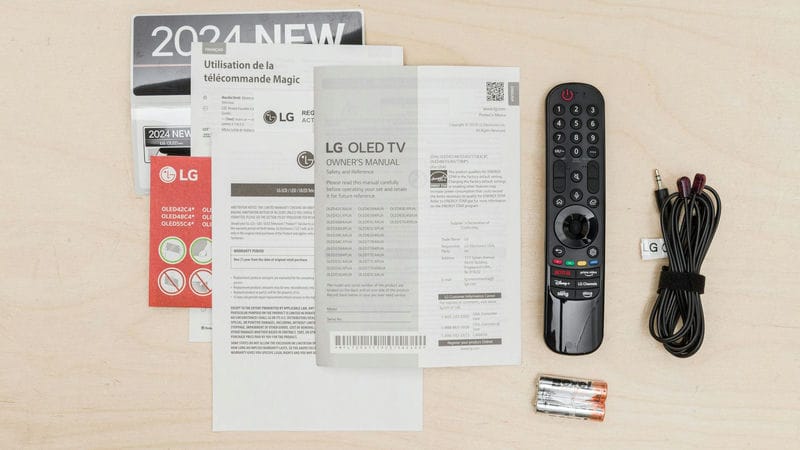 لوازم جانبی و ریموت کنترل جادویی تلویزیون OLED ال جی C4 سال 2024 - سایت دبی کوچولو