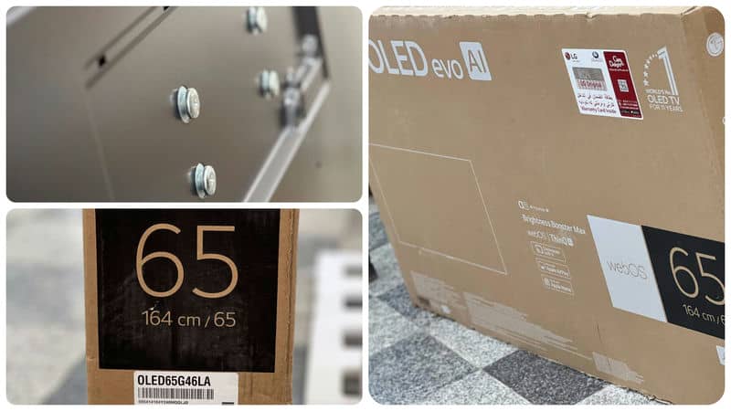 کارتون و پشت تلویزیون OLED ال جی C4 سال 2024 - سایت دبی کوچولو