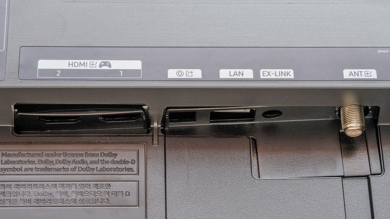 تمامی پورت های ورودی و خروجی و گیرنده رسیور ماهوار و دیجیتال در تلویزیون OLED سامسونگ S90D سال 2024 - سایت دبی کوچولو