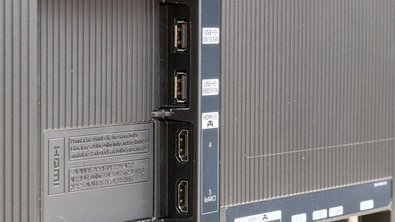 پورت های ورودی و خروجی در تلویزیون OLED سامسونگ S85D سال 2024 - سایت دبی کوچولو