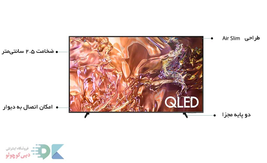 بررسی طراحی تلویزیون qe1d