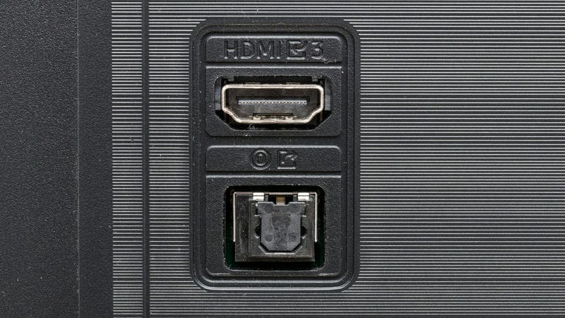 پورت HDMI و OPTICAL در تلویزیون کریستال سامسونگ DU8100 سال 2024 - سایت دبی کوچولو