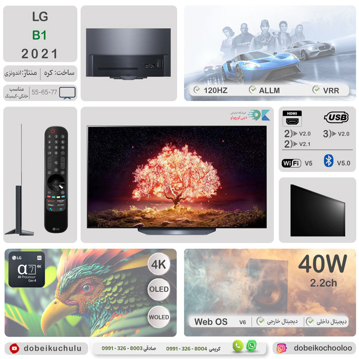 بررسی تلویزیون ال جی B1 - دبی کوچولو