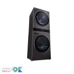 نمای سمت چپ لباسشویی دودی ال جی مدل WT2116BRK