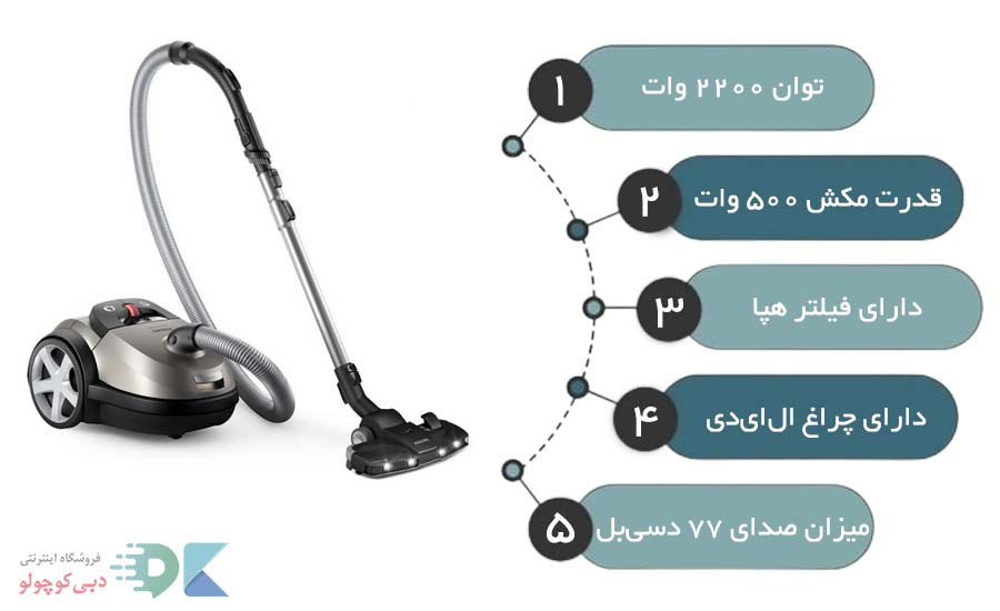 مشخصات جارو برقی فیلیپس XD8052 