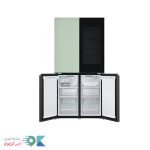 نمای داخلی بخش فریزر a24 ال جی