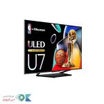 تلویزیون هایسنس u7n از نمای سمت چپ