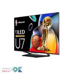 تلویزیون هایسنس u7n از نمای سمت راست