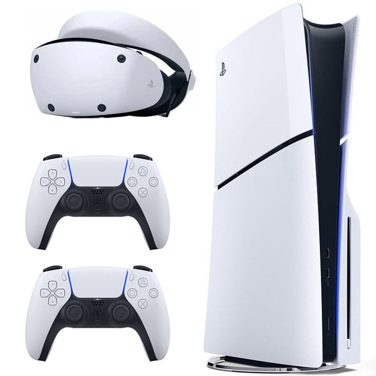کنسول بازی سونی مدل PlayStation 5 Slim ظرفیت 1 ترابایت ریجن 2016A اروپا به همراه دسته اضافی و هدست VR2 کنسول بازی سونی مدل PlayStation 5 Slim ظرفیت 1 ترابایت ریجن 2016A اروپا به همراه دسته اضافی و هدست VR2