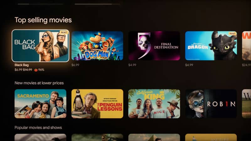 منو تلویزیون سونی BRAVIA 5 مدل XR50 سال 2024 - سایت دبی کوچولو