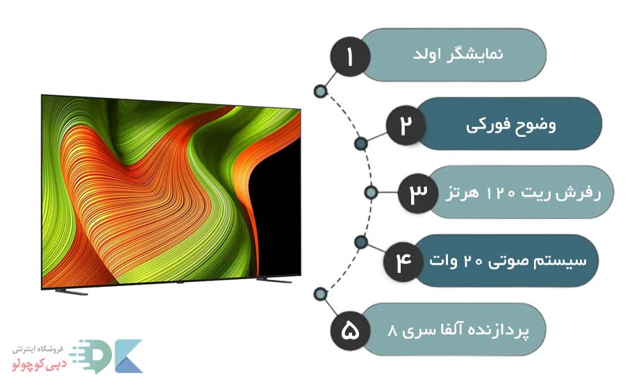 مشخصات تلویزیون ال جی مدل b5