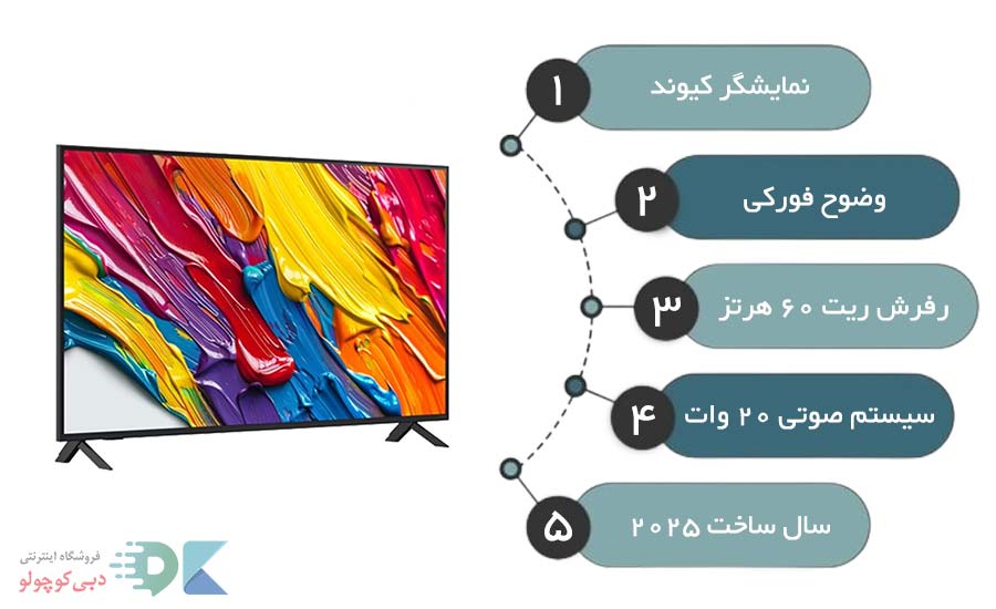 مشخصات تلویزیون ال جی QNED82