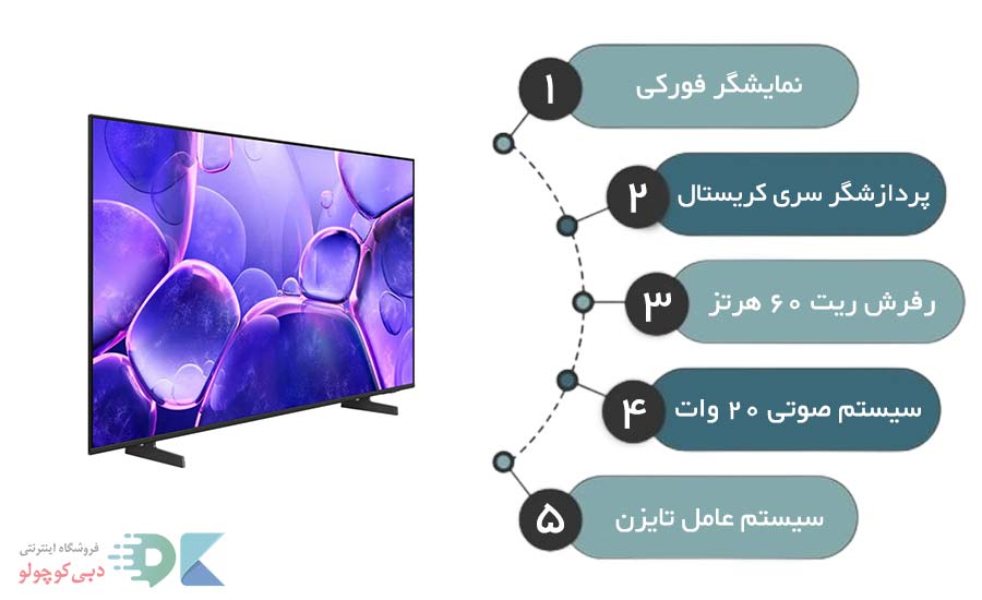 مشخصات تلویزیون سامسونگ u8000f