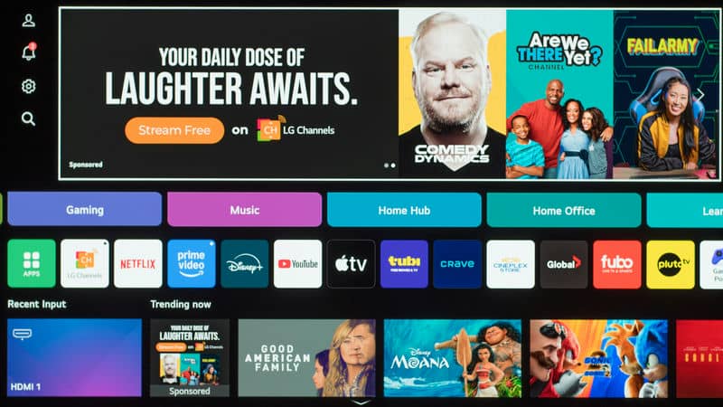 منوی تلویزیون OLED ال جی 65C5 سایز 65 اینچ سال 2025 - سایت دبی کوچولو