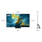 ابعاد و اندازه تلویزیون 65 اینچ سامسونگ 65S95F سال 2025 - سایت دبی کوچولو