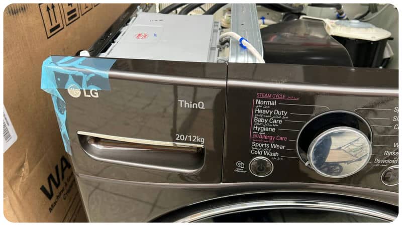 عکس واقعی از ماشین لباسشویی V21 کره اصل - سایت دبی کوچولو