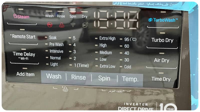 عکس واقعی از ماشین لباسشویی V21 کره اصل - سایت دبی کوچولو