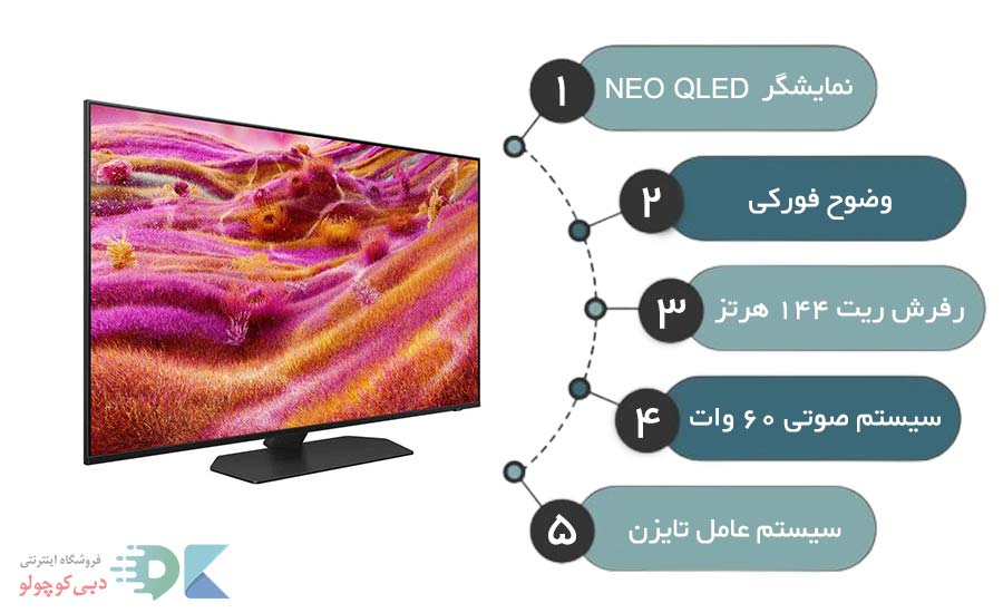 مشخصات تلویزیون سامسونگ qn90f