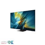 تلویزیون سامسونگ s95f از نمای سمت راست