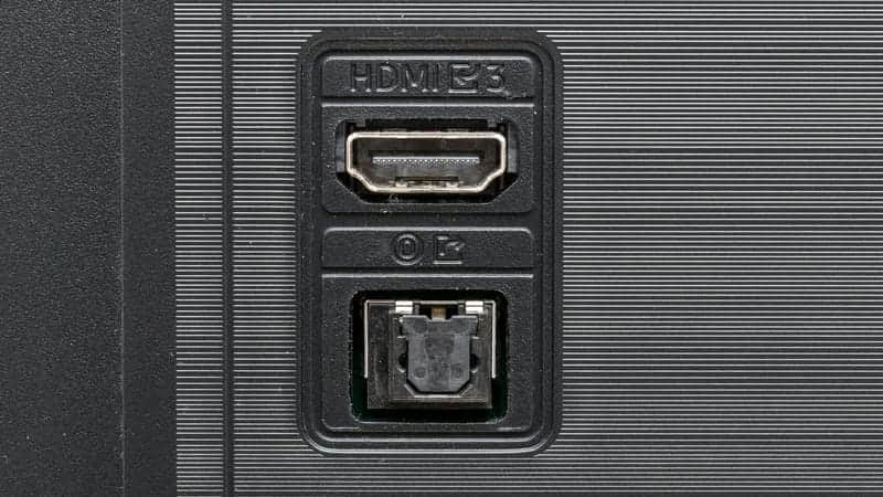 پورت HDMI و OPTICAL در تلویزیون کریستال سامسونگ 43DU8100 سایز 43 اینچ سال 2024 - سایت دبی کوچولو