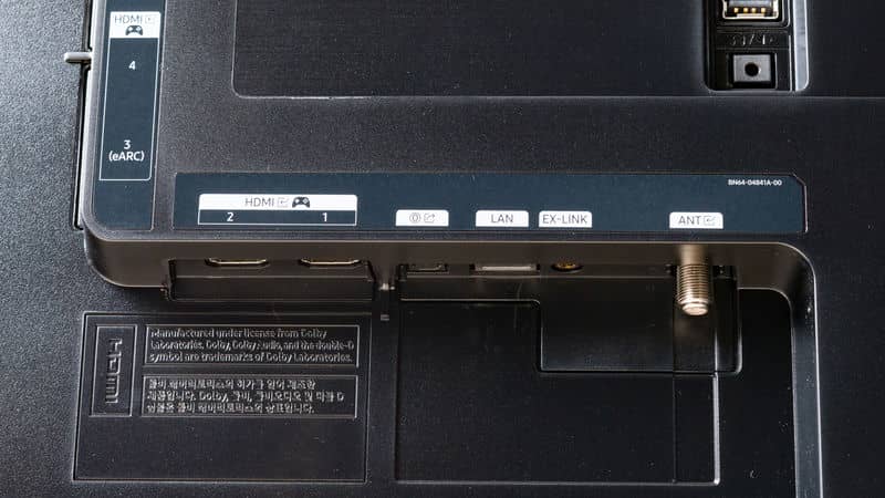 پورت های USB و HDMI در تلویزیون OLED سامسونگ 48S90F سایز 48 اینچ سال 2025 - سایت دبی کوچولو