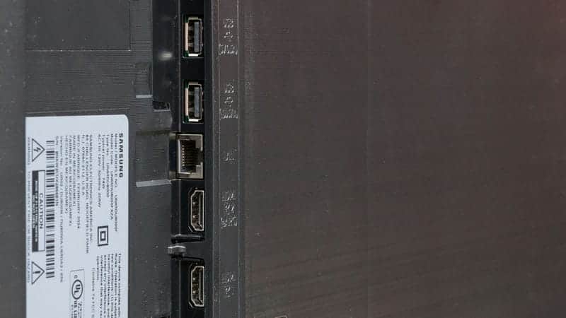 تمامی پورت های HDMI و USB و گیرنده های رسیور ماهواره و دیجیتال در تلویزیون کریستال سامسونگ 50DU8100 سایز 50 اینچ سال 2024 - سایت دبی کوچولو