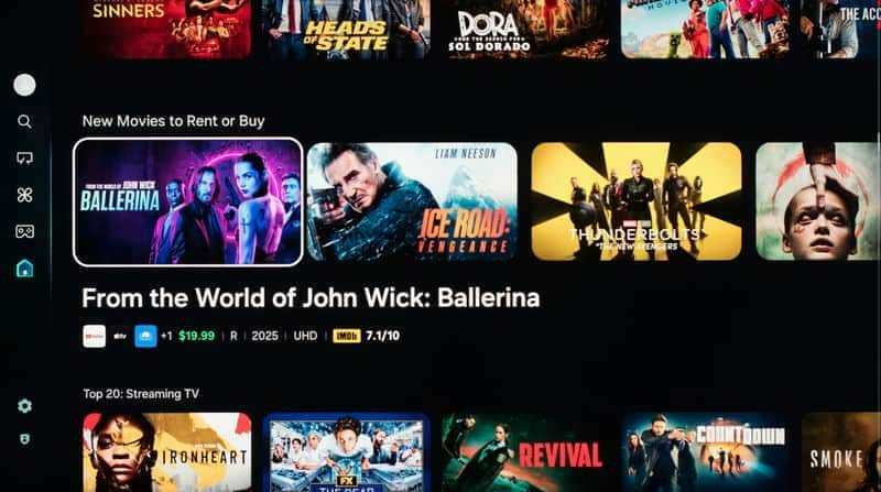 منو و سیستم عامل تایزن هوشمند تلویزیون NEO QLED سامسونگ 50QN80F سایز 50 اینچ سال 2025 - سایت دبی کوچولو