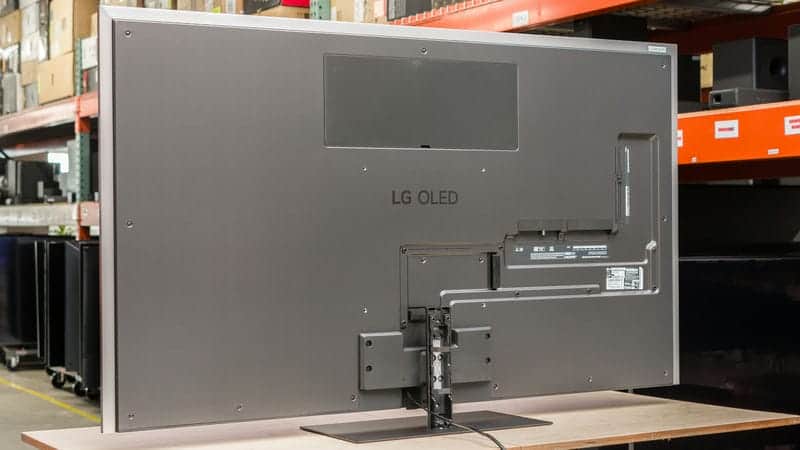 طراحی بخش پشت تلویزیون OLED ال جی 55G4 سایز 55 اینچ سال 2024 - سایت دبی کوچولو