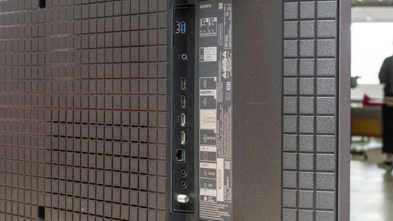 پورت های ورودی و خروجی در تلویزیون QLED مینی ال ای دی سونی 55XR70 سایز 55 اینچ سال 2024 - سایت دبی کوچولو