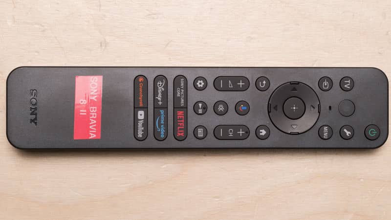 عکس واقعی از ریموت کنترل تلویزیون سونی 55XR80M2 سایز 55 اینچ سال 2025 - سایت دبی کوچولو