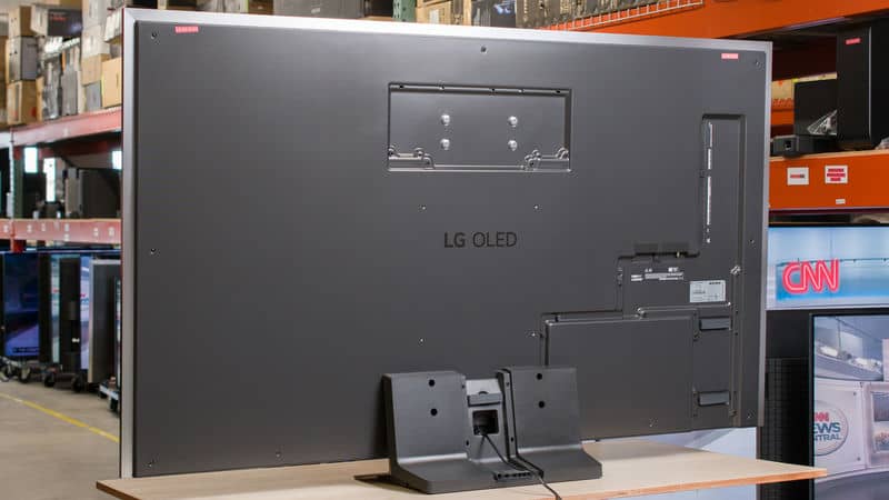 طراحی نمای پشت تلویزیون OLED ال جی 65G5 سایز 65 اینچ سال 2025 - سایت دبی کوچولو