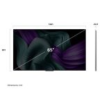 ابعاد تلویزیون OLED ال جی 65M5 سایز 65 اینچ سال 2025 - سایت دبی کوچولو