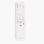 ریموت کنترل اسمارت سفید رنگ در تلویزیون QLED سامسونگ 75LS03D سایز 75 اینچ سال 2024 - سایت دبی کوچولو