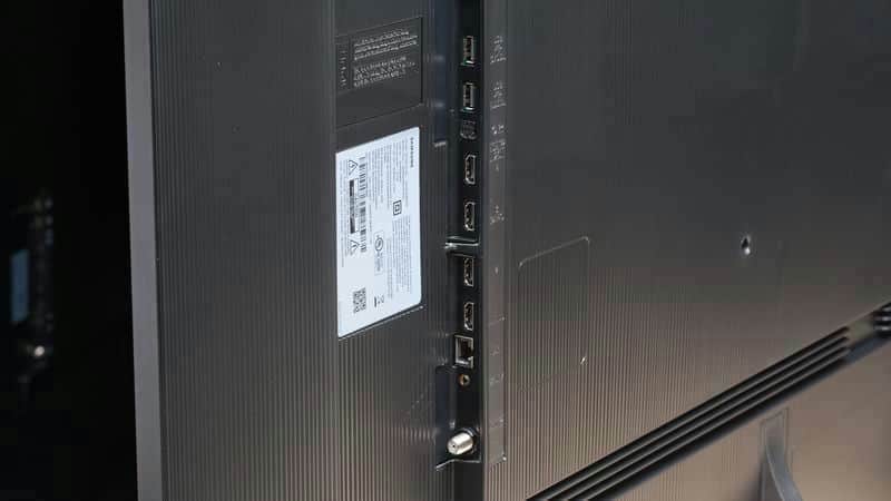 پورت ورودی و خروجی و گیرنده رسیور ماهواره و دیجیتال در تلویزیون NEO QLED سامسونگ 75QN80F سایز 75 اینچ سال 2025 - سایت دبی کوچولو