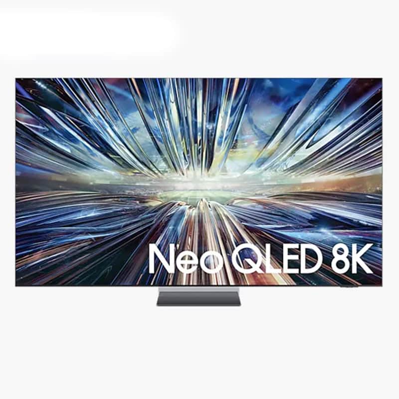 75QN900D SAMSUNG TV 2024 8K (1) نمای روبرو در تلویزیون NEO QLED سامسونگ 75QN900D سایز 75 اینچ سال 2024 - سایت دبی کوچولو