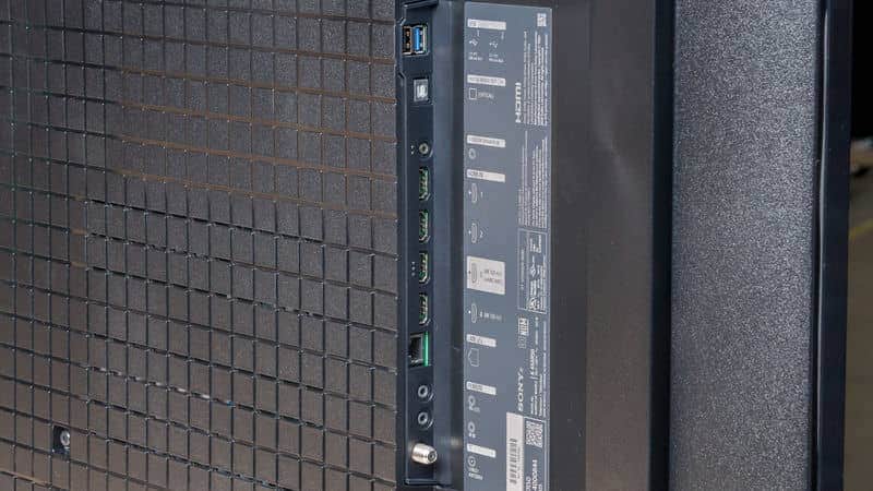 تمامی پورت های HDMI و USB و گیرنده رسیو ماهواره و دیجیتال در تلویزیون LED سونی 75XR50 سایز 75 اینچ سال 2024 - سایت دبی کوچولو