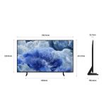 ابعاد تلویزیون تلویزیون QLED سامسونگ 85Q8F سایز 85 اینچ سال 2025 - سایت دبی کوچولو