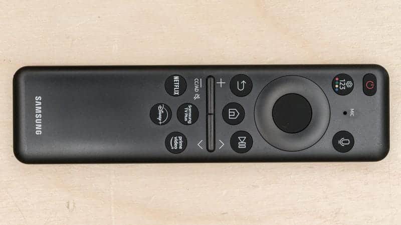 ریموت کنترل هوشمند در تلویزیون NEO QLED سامسونگ 85QN90D سایز 85 اینچ سال 2024 - سایت دبی کوچولو