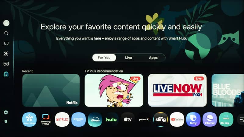 منو تلویزیون NEO QLED سامسونگ 85QN90F سایز 85 اینچ سال 2025 - سایت دبی کوچولو