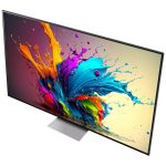 نمای گوشه و بالا در تلویزیون مینی ال ای دی QNED ال جی 86QNED91 سایز 86 اینچ سال 2024 - سایت دبی کوچولو