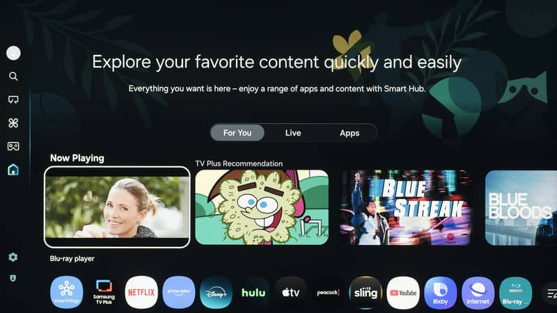 منو تلویزیون NEO QLED سامسونگ 98QN990F سایز 98 اینچ سال 2025 - سایت دبی کوچولو