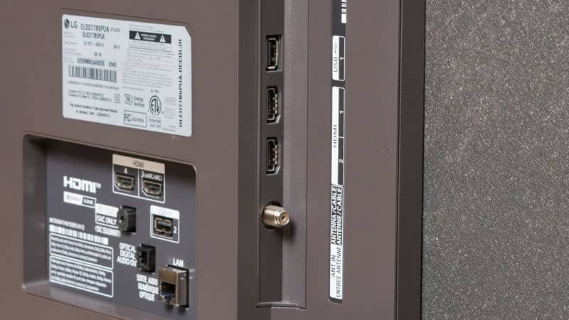 پورت های ورودی و خروجی در تلویزیون OLED ال جی B5 سال 2025 - سایت دبی کوچولو