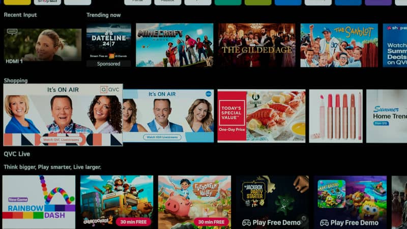 منو تلویزیون OLED ال جی B5 سال 2025 - سایت دبی کوچولو