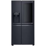 نمای روبروی یخچال ال جی x257 مشکی