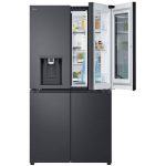 نمای روبرو در یخچال فریزر ساید بای ساید ال جی X33 کد GR-X33FFCRL ساخت کره منتاژ چین 30 فوت رنگ دودی - سایت دبی کوچولو