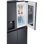 دور این دور در یخچال فریزر ساید بای ساید ال جی X33 کد GR-X33FFCRL ساخت کره منتاژ چین 30 فوت رنگ دودی - سایت دبی کوچولو