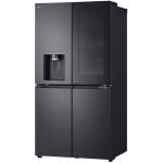 نمای سمت چپ در یخچال فریزر ساید بای ساید ال جی X33 کد GR-X33FFCRL ساخت کره منتاژ چین 30 فوت رنگ دودی - سایت دبی کوچولو