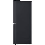 نمای کناری یخچال فریزر ال جی x33 دودی